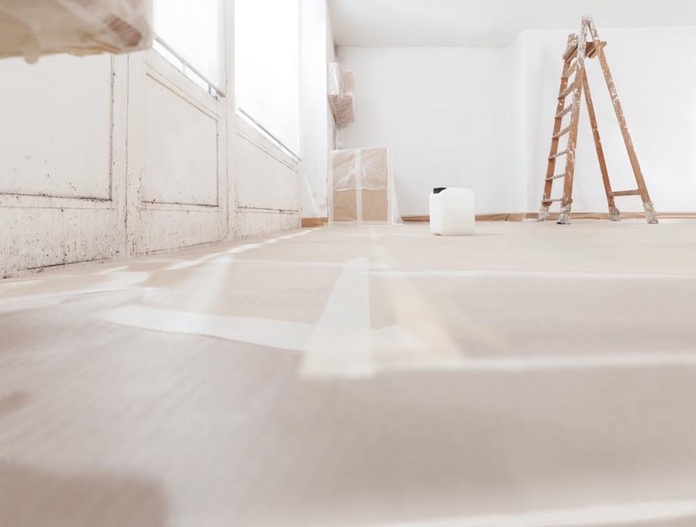 Construction work in a home