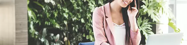 Woman on phone
