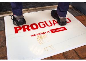 PROGUARD® DIRT TRAP MATS WHITE 610 X 762MM