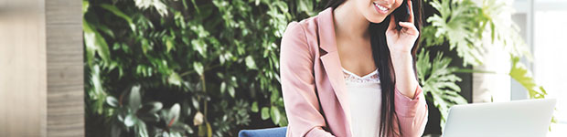 Woman on phone
