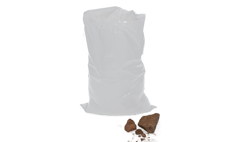 WHITE HEAVY DUTY RUBBLE SACK 540 X 815MM 480G