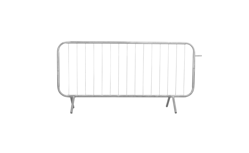 METAL PEDESTRIAN BARRIER FIXED LEG GALVANISED 2.3M X 1.1M