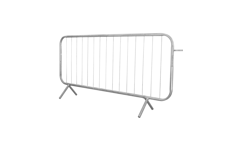 METAL PEDESTRIAN BARRIER FIXED LEG GALVANISED 2.3M X 1.1M2