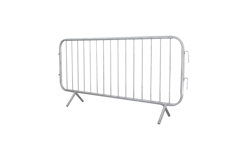 HD METAL PEDESTRIAN BARRIER FIXED LEG GALVANISED 2.3M X 1.1M