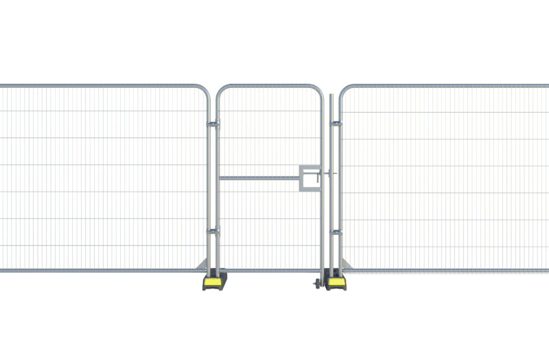 ROUND TOP PEDESTRIAN GATE 2M X 1.15M GALVANISED